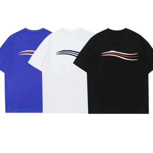 Shirt balencaigas shirt mens t shirt womens fashion brandTop Version 100% Cotton 250G Crew Neck Print Letter Casual Shirts Wholesale 2 Pieces 10% Off