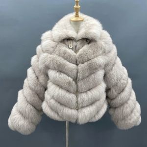 Women's Fur Faux MISSJANEFUR Real Coat Women Luxury Fashion TurnDown Collar Wholesale Plus Size Warm Winter Jackets 231118