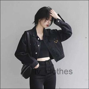 2023 Kvinnors modedesigner Fashion Girl Short Jacket New Street Dress Casual Slim Fit Women's Top Short Coat Party Sexig denim Kvinnokläder