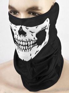 Skull Scarves Mask Masquerade Mardi Gras Black Neck Scary Motorcycle Multi Function Headwear Masks Neckwear Cycling Mask1873161