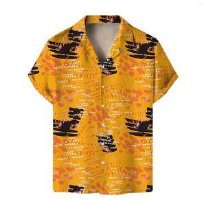 Herren T-Shirts Blumen Kurzarmhemd Herren Sommer Strand Stil entspannt europäisch amerikanisch atmungsaktiv ethnische Kleidung Urlaub
