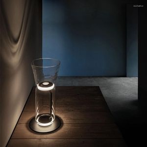 Table Lamps Home Deco LED Tunnel Glass Designer Lamp Desk Light Indoor Lighting Fixture For Bedroom Living Room