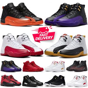 12 12s Basketballschuhe Herren Trainer Black Taxi Cherry Brilliant Orange Field Purple Dark Grey Flu Game Designer Herren Outdoor-Sport-Turnschuhe Wandern Größe 40-47