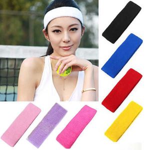 2PC Bandas para a cabeça 1pc Mulheres/homens algodão Sweat Band Band Sport Yoga Gym Running Hair Hair Head Band Cycling Head Wide Evite Sweat Band Y23