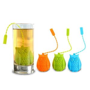 Strumenti per tè e caffè Sile Strainer Tool Creativo Gufo Forma Vaniglia Filtro Diffusore Tè per la casa Set Accessori 5.5X4.2X3Cm Dhgarden Dhbvc