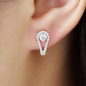 Hoop Earrings Huitan 2023 Trend For Women Fashion Contracted Design Dainty Ear Accessories Elegant Lady Wedding Jewelry