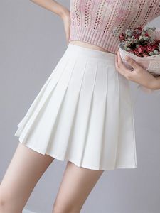 Röcke Zoki Sexy Frauen Faltenrock Sommer Hohe Taille Chic A Line Damen Rosa Minirock Koreanischer Reißverschluss Adrette Mädchen Tanzröcke 230419