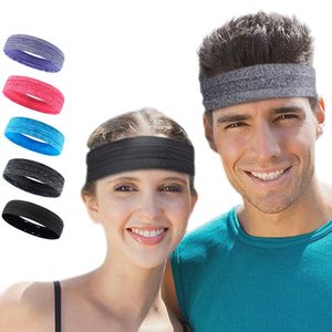 2pc pannband 1 st träning Sweatband Yoga Running Fitness Sports pannband cykling tennis hårband non slip fuktig wicking pannband män kvinnor y23