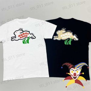 Męskie koszulki dla mężczyzn Made T Shirt Mężczyźni Kobiety 1 1 Najlepsza jakość T-shirt serca Rabbit Print Hip-Hop TOP TEE T230419