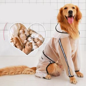 Abbigliamento per cani Abbigliamento impermeabile Cappotto impermeabile leggero trasparente per cani Mantello per animali domestici Tuta orsacchiotto per gatti piccoli