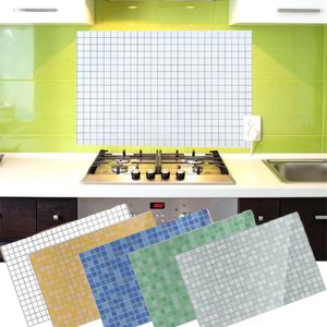 Wall Stickers Kitchen Oil Repellent Sticker Self Adhesive Imitation Mosaic Tile DIY Bathroom Home Decor