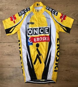 En gång Eroski Team retro klassisk endast kort ärm ropa ciclismo skjorta cykeltröja cykel cykling slitage sizexs4xl3828124