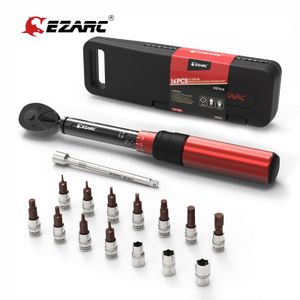 電気レンチEZARC 16PCS 1 4ダブルスケール付きトルクセット2 20 nm正確なラチェット修理スパナキー自転車メンテナンスキット230419