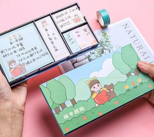 Cartoon Sticky Notes Forest Adventure Stationery Paper Set Students Message Office N Times Good