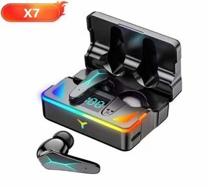 Original trådlös hörlurar TWS X1 X6 X7 Bluetoothv51 Hörlurar LED 9D Stereo Waterproof Mini Earbuds trådlösa hörlurar Sport 7325785