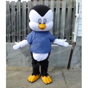 Yetişkin boyutu penguen maskot kostüm karikatür tema karakteri karnaval unisex yetişkinler cadılar bayramı doğum günü partisi erkekler için süslü açık hava kıyafeti