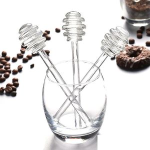 Spoons Transparent Stir Stick Glass Honey Dipper Syrup Dispenser Sticks Creative Coffee Jam Mixing Supplies For Jar Kitchen Dhgarden Dhps0