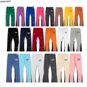Men's Sweatpants Designer for Printed in Dark Speckled High Quality Mens Trousers Baggy Sweat Casual Straight Pants with Black White Gray