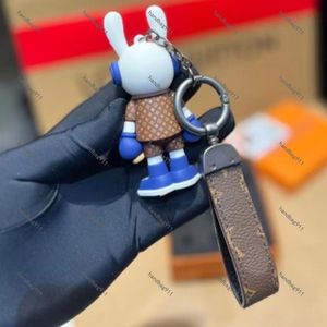 2023 Keychain Key Chain Buckle lovers Car Keychain Handmade Leather Keychains Men Women Bags Pendant Accessories 5 Color 65221