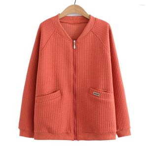 Overwear 4xl Plus Size Juper Jacket Women 2023 Весенний воротник бейсбольный униформа с длинными рукавами