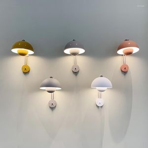 Vägglampa italienska ledjärnslampor moderna vardagsrum sovrum ljus svart vit säng belysning hem dekor sconce luminaria