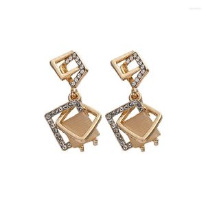 Stud Earrings Geometric Female Korean Ear Rings For Women Jewelry Stainless Steel