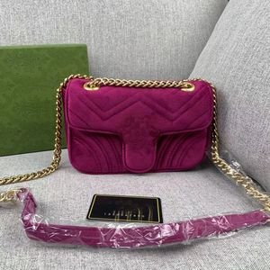 Day Packs Women's handbag New Same Style Wine God Bag fashion Texture One Shoulder Cross Shoulder Small Bag Diamond Grid Velvet Chain Bag