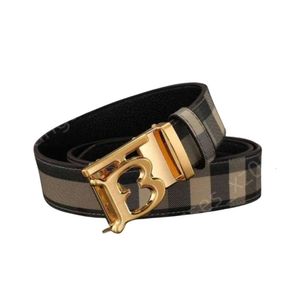 Burrberry Belt Designer toppkvalitet och spänne casual bälten Mens Black Belt Automatic Classic Buckle Gold Silver Belt Buckle Luxury Stripe 3Wtm