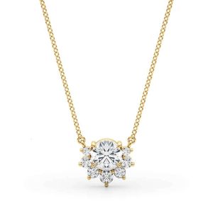Yellow Pink White 14Kt, 10Kt, T Metal Necklaces Lab Grown Diamond 14Kt Gold Necklace