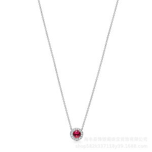 Ism Necklace T Sier V Gold Material Fashion Elegant Super Immortal Diamond Trifolium Light Necklace Pendant
