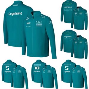 2022 2023 Nuova F1 Giacca con cerniera Formula 1 Driver Felpa Giacche Tifosi Top oversize da uomo Sport estremi da corsa Moda Jersey Cappotto