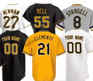 2023 2022 Custom S-4xl Pittsburgh 21 Roberto Clemente Jerseys 44 Kevin Kramer 29 Chris Archer Men Men Sokrates Brito Youth Pirates Baseball Jersey