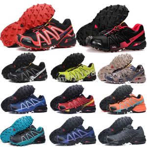 2023 Laufschuhe Solomon Sneakers Speed Cross 3.0 III CS Herren Männer Freizeitschuhe Schwarz Rot Weiß Dunkelblau Apfelgrün Gelb Trainer Outdoor Sports Sneakers Z11