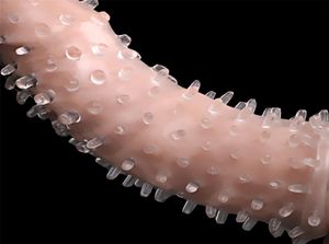 Giocattolo del sesso Massaggiatore Estensione del pene per gli uomini Cock Ring Sleeve Extender Riutilizzabile Spikes Kit di ritardo Giocattoli Coppia di adulti Strumenti Erotic Produc7898065