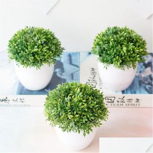 Другое мероприятие вечеринка снабжает искусственные растения Bonsai Маленькие зеленые растения поддельные цветочные украшения в горшках домашняя комната сад офис des dhrfk