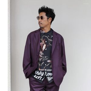 Camicie casual da uomo WACKO MARIA Stampa di film hawaiani Manica corta da uomo hip-hop oversize nera