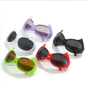 Hip hop güneş gözlüğü unisex komik güneş gözlükleri küçük iblis adumbral anti-üvey gözlük maskeli parti gözlük gözlük