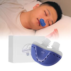 いびきの停止スマートエレクトリックスナリングデバイスの呼吸式を避けるapnea症候群ツインターボエアいびき防止装置ポータブル230419