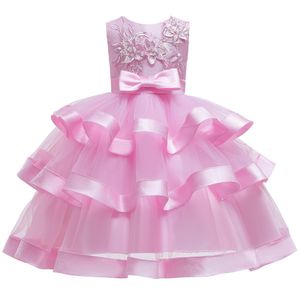 Sukienki dziewczynki Dziewczyny Flower Tutu sukienka świąteczna maluch dzieci eleganckie księżniczka przyjęcie weselne Dzieci Brithday Ubrania Vestidos 230418