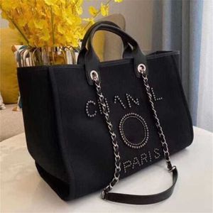 50% Rabatt Damen Luxury Beach Classic Canvas Large Capacity Bag Small Chain Packs Big Shopping Handtaschen GITK