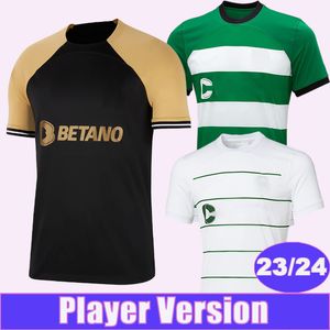 2023 24 Coates Lissabon Player Version Soccer Trikots Paulinho Neto Nuno Santos Pedro G. Trincao Home Away 3. Football Shirts Kurzärmeluniform