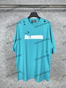 Xinxinbuy Men designer Tee camise