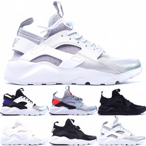 Top Huarache Run Ultra Men Women Running Shoes Classics Triple Black White Metallic Silver Wolf Grey Hot Punch Racer Blue Outdoor Sports Sneakers Size 36-45