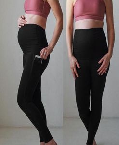 Women039s Спортивные брюки Чистый цвет Леггинсы для беременных Бесшовные брюки для йоги Эластичные брюки для беременных Тренировочные тренировки Stretch1711189