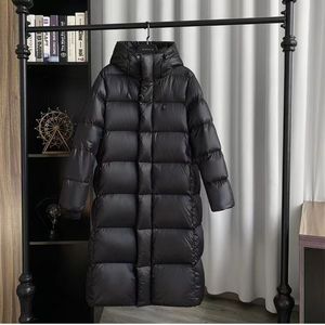 2023 New Black Gold Loose Par Outfit Long High-end Down Jacket Women's Thicked Down Jacket