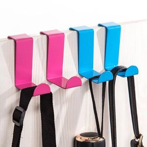 Ganci Rails 2pc Lega di alluminio Portaoggetti Rack Gancio per cucina Camera da letto Armadio Appendiabiti Soggiorno Articoli vari dietro la porta