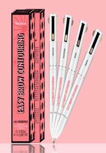 Beckisue matita per sopracciglia 4 in 1 set di penne per sopracciglia in 4 colori contorno sopracciglia pro pigmento impermeabile a lunga durata3061083