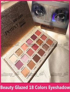 Beauty Glazed 18 Color Nude Shining Eyeshadow Palette Makeup Glitter Pigment Smoky Eye Shadow Pallete Waterproof Cosmetics10946301635686