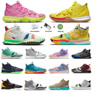 농구화 Mens Kyrie 7 One World People Chip Light Bone Kyries 7S Sponge Sandy Creator Hendrix Horus Rayguns Daybreak Squidward