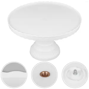 Bakningsverktyg Cake Stand Display dessert Tray Cupcake Plate Servering Holder Plastic Footed Wedding Platter Rack Party Server Stands Birthday